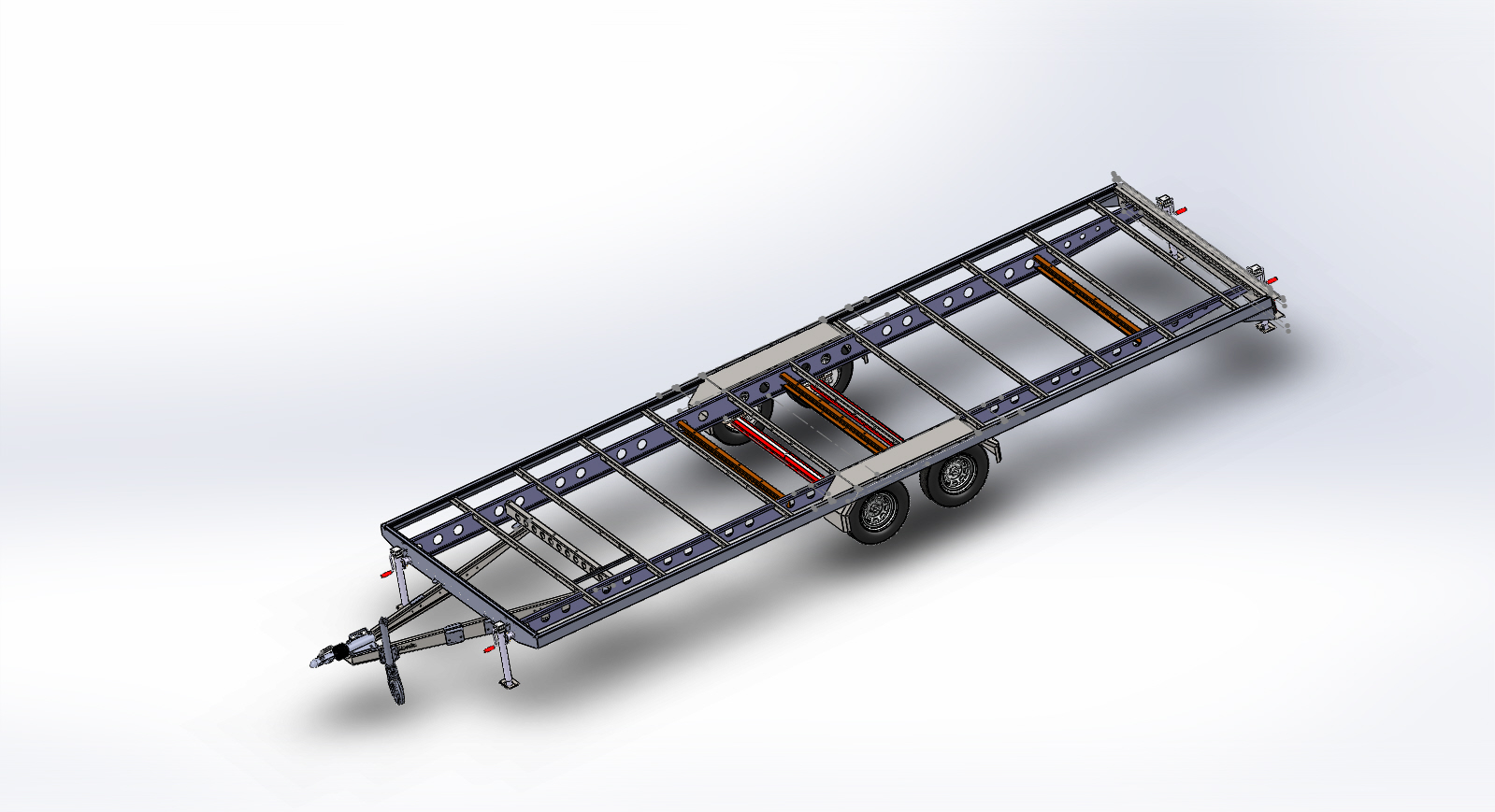 3500 Kg Çift Dingil Sal Kasa Römorku/2