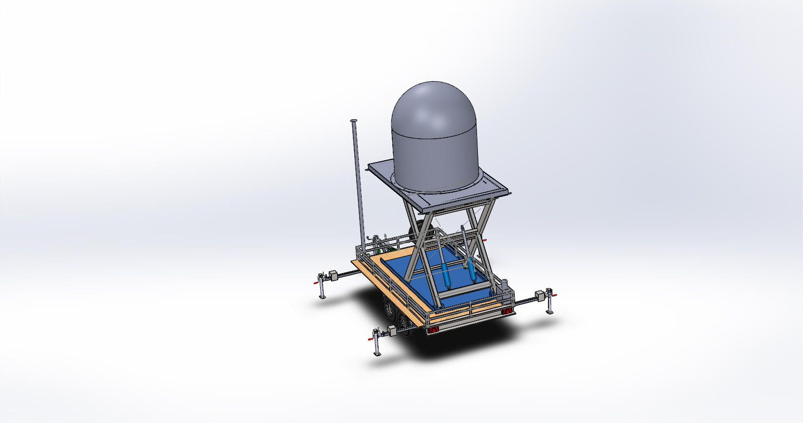 3500 KG Çift Dingil Askeri Römork