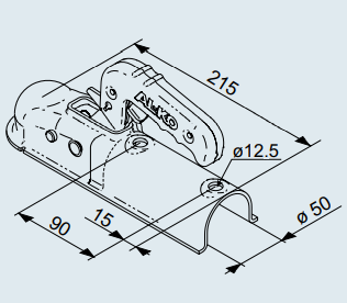 FRENSİZ KAPLİN 750 KG AK7 PLUS - 50 AL-KO