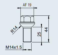 M14 X 1.5 BİJON AL-KO