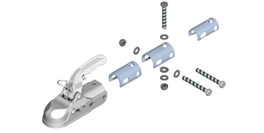 FRENSİZ KAPLİN 3000 KG YUVARLAK 35-50 MM BORU TİPİ KNOTT