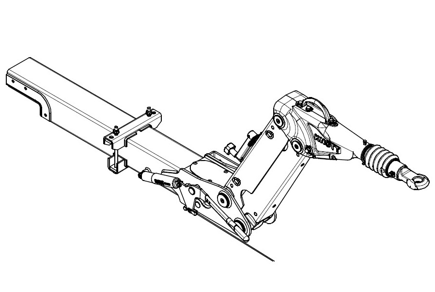 Knott KHD 35 Yükseklik Ayarlı Frenli Çeki Oku (2000 - 3500 kg)
