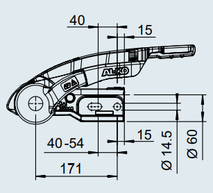 AL-KO AKS 3504 3500 KG KARAVAN ANTİ YALPALAMA KAPLİNİ ( STABİLİZATÖR )