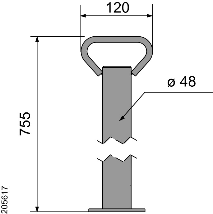 DESTEK AYAĞI 200 KG 48 MM AL-KO