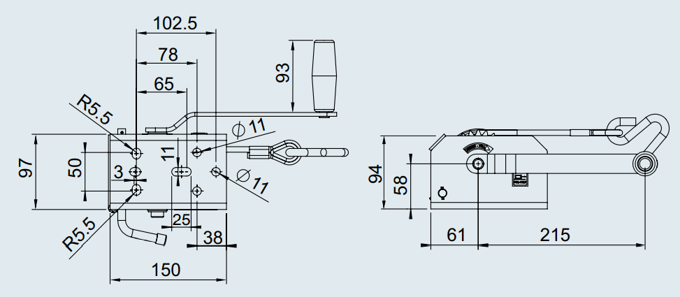 FRENLİ EL VİNCİ 250 BASİC 6 METRE AL-KO