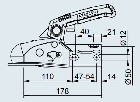 FRENSİZ KAPLİN 1600 KG AK 161 SOFT DOCK 35-45 LİK APARATLI AL-KO