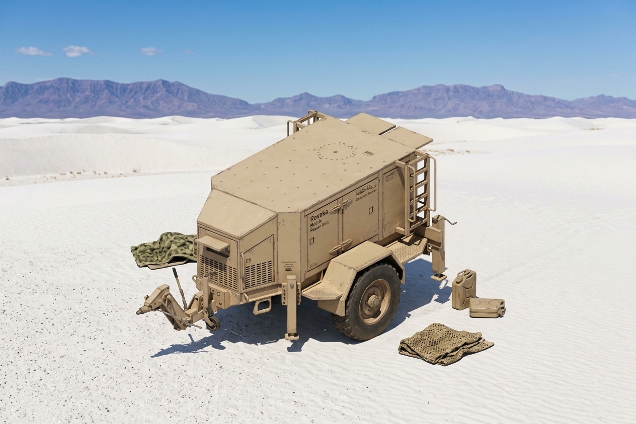 3500 KG Tek dingil Merkezi Nato tipi Jeneratör Römork/