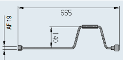KRİKO KOLU 665 MM AL-KO